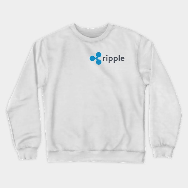 Ripple XRP Cryptocurrency logo Crewneck Sweatshirt by Cryptolife